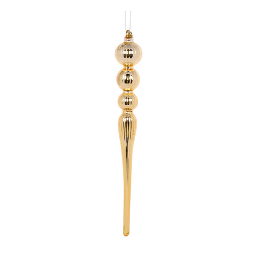 High Shine Gold Ripple Finial (7364643618882)