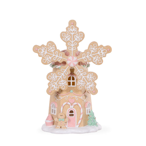 LED Pastel Piped Gingerbread Windmill (7358149558338)