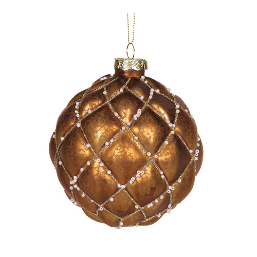 Mercury Copper Quilted Bauble (7364644372546)