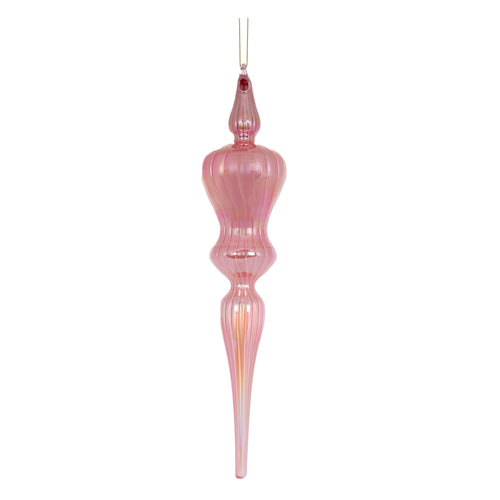 Irridescent Pink Crown Finial (7364644536386)