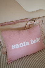 Load image into Gallery viewer, Pink Santa Baby Lumbar Cushion - PRE ORDER (7215563178050)