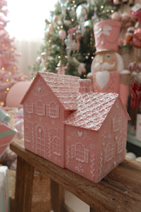 Pitched Style 3 Pink Gingerbread House - PRE ORDER (7215568289858)