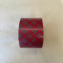 Load image into Gallery viewer, Red Tartan Kraft Tape Roll (7315590938690)