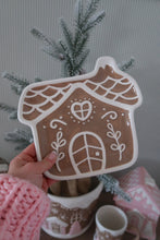 Load image into Gallery viewer, Brown Gingerbread House Plate - PRE ORDER (7296255426626)