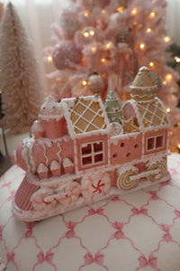 Pink Light Up Gingerbread Train - PRE ORDER (7215565045826)