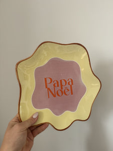 SECONDS SALE - Pere Noel Plate (7348343472194)