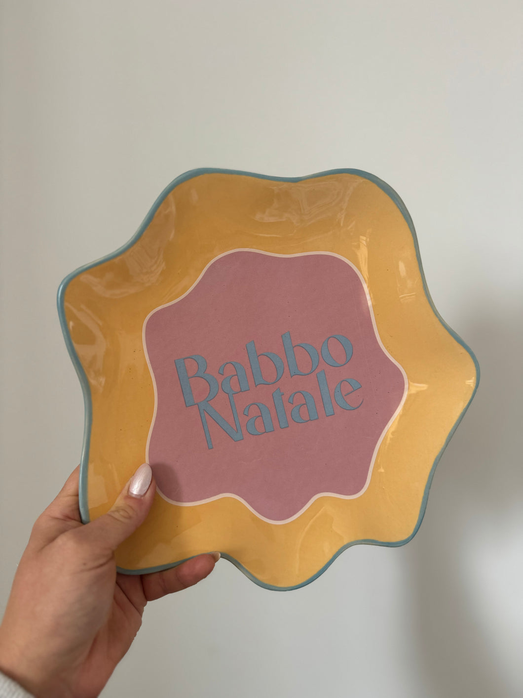 SECONDS SALE - Babbo Natale Plate (7348345569346)