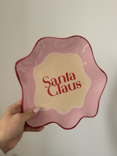 SECONDS SALE - Santa Claus Plate (7348347240514)