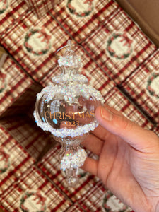 2023 Glass Finial Ornament (6976182878274)