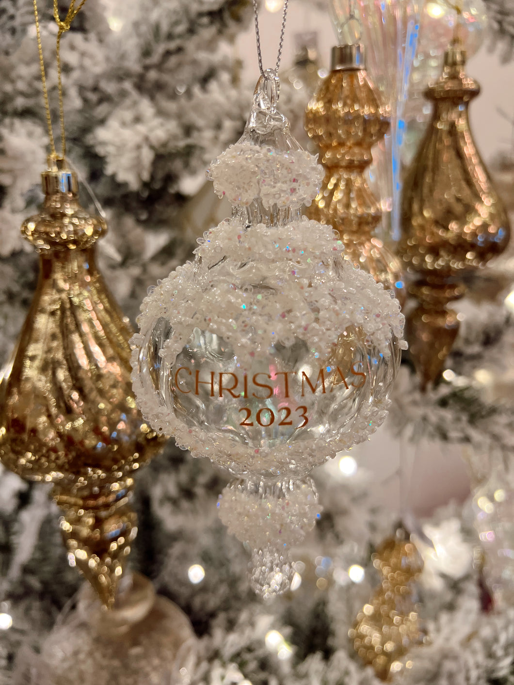 2023 Glass Finial Ornament (6976182878274)