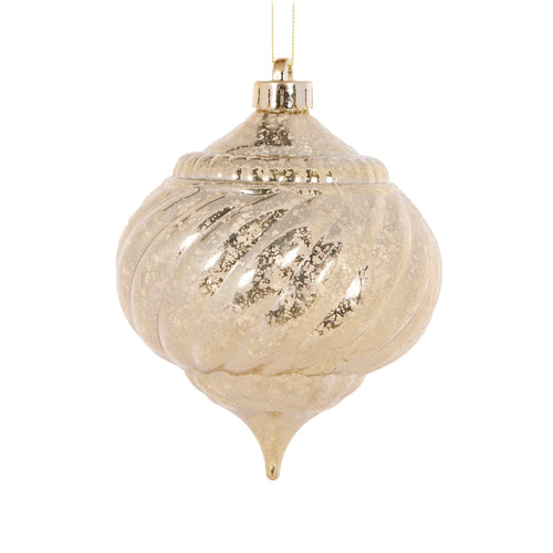 12CM Mercury Gold Drop Bauble (6960280764482)