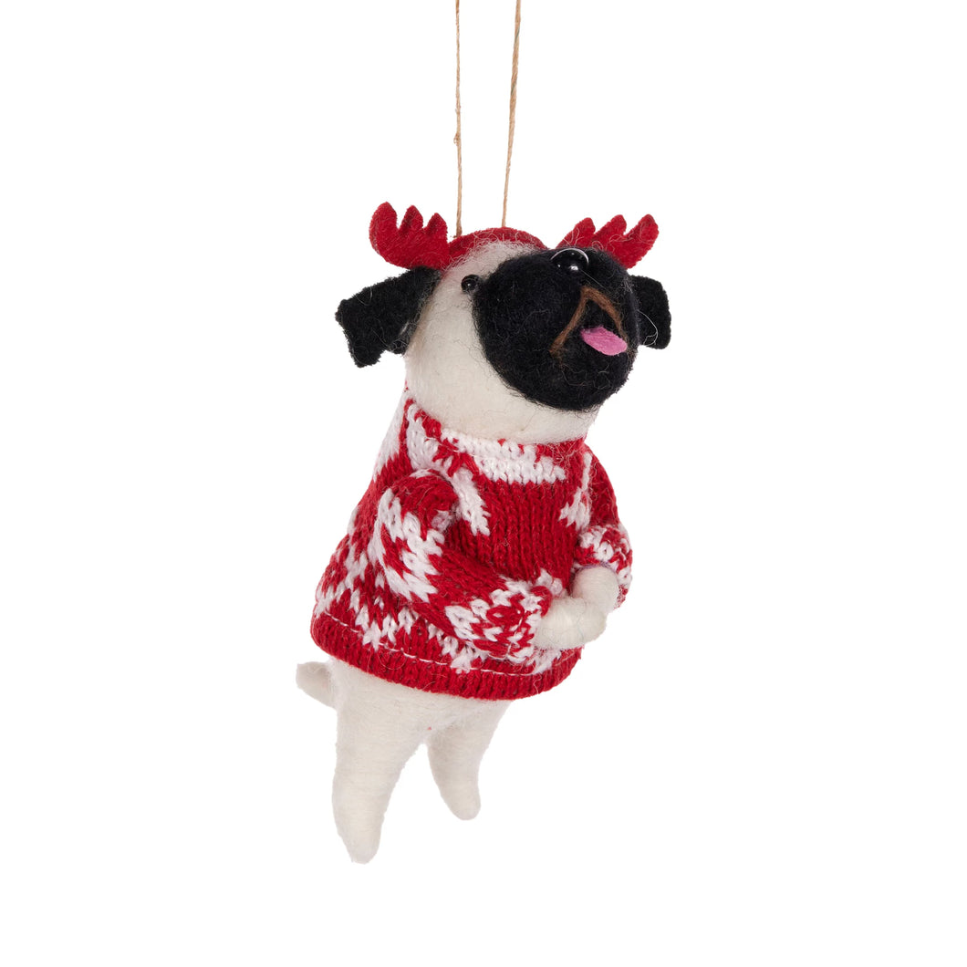 Wool Bulldog with Sweater (6959942434882)