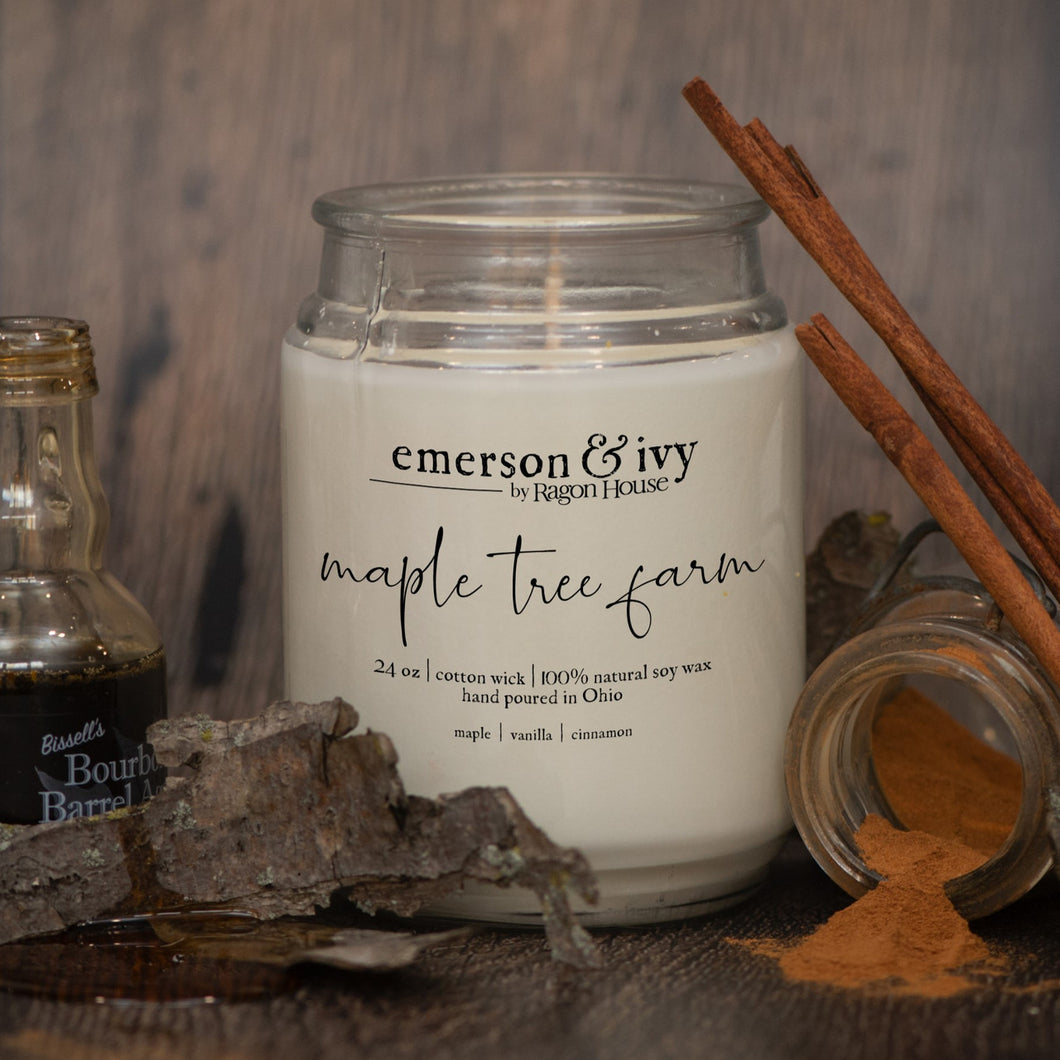 C222207 - 24oz Maple Tree Farm Soy Candle (7433781149762)