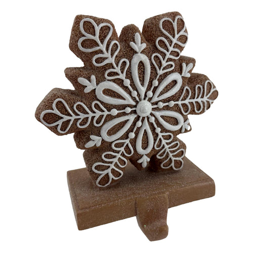 RAR717 - Gingerbread Snowflake Stocking Holder (7368877932610)