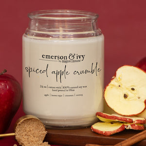 C222211 - 24oz Spiced Apply Crumble Soy Candle (7433781215298)