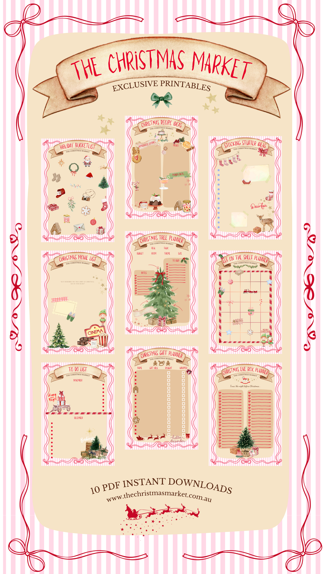 THE CHRISTMAS MARKET PRINTABLE PLANNER (7449900875842)