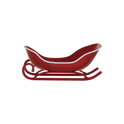 Metal Sleigh, Red & White (7374746386498)