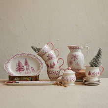 Load image into Gallery viewer, Stoneware Teacup w/ Holiday Image &amp; Scalloped Rim, 4 Styles (7374756544578)