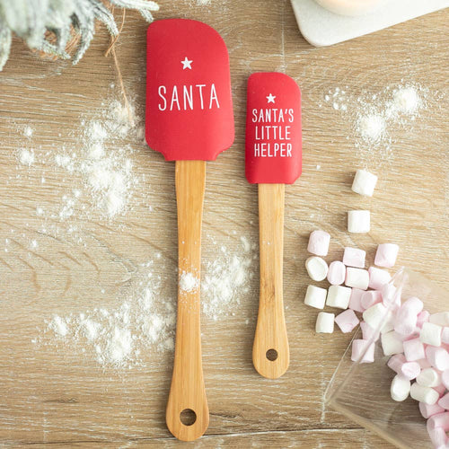 Santa's Helper Silicone Christmas Baking Spatula Set (7330222702658)