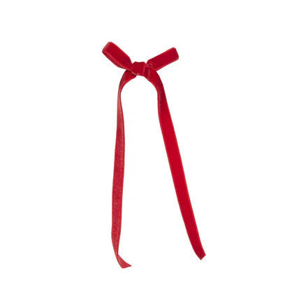 6pk Red Velvet Skinny Bows (7358161485890)