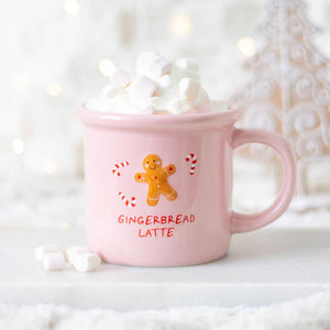 Pink Gingerbread Latte Christmas Mug (7330222473282)