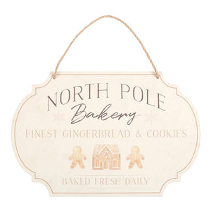 North Pole Bakery Hanging Christmas Sign (7330221981762)