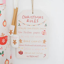 Load image into Gallery viewer, Sugarplum Fun Christmas Rules Hanging Sign (7330222309442)