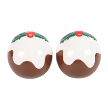 Load image into Gallery viewer, Christmas Pudding Salt and Pepper Shakers (7330221883458)