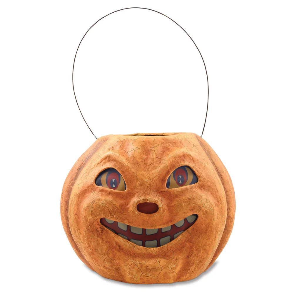 TJ2410 - Vintage Pumpkin Bucket Large (7260359163970)