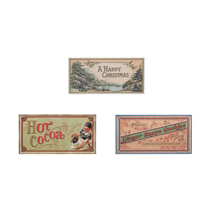 Metal Embossed Wall Décor w/ Christmas Image/Saying, 3 Styles (7374747074626)