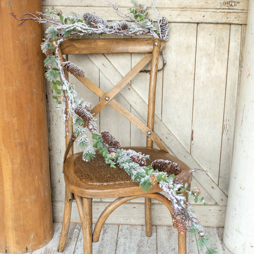 G191515 - 5' Mixed Pinecone Twig & Boxwood Garland (6864821649474)