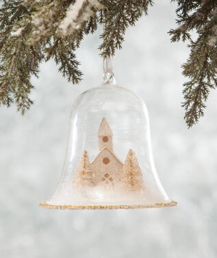 LC8366 - Church in Cloche Ornament (4671511593026)