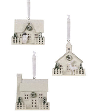 LC8370 - Winter White House Ornament (4671512608834)