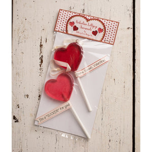 Valentine Lollipop Ornament Set of 2 - TF1222 (6695883833410)