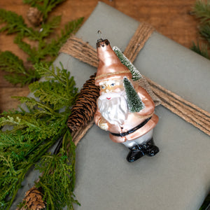 WS192202 - Pink Santa with Trees Ornament (6864823353410)