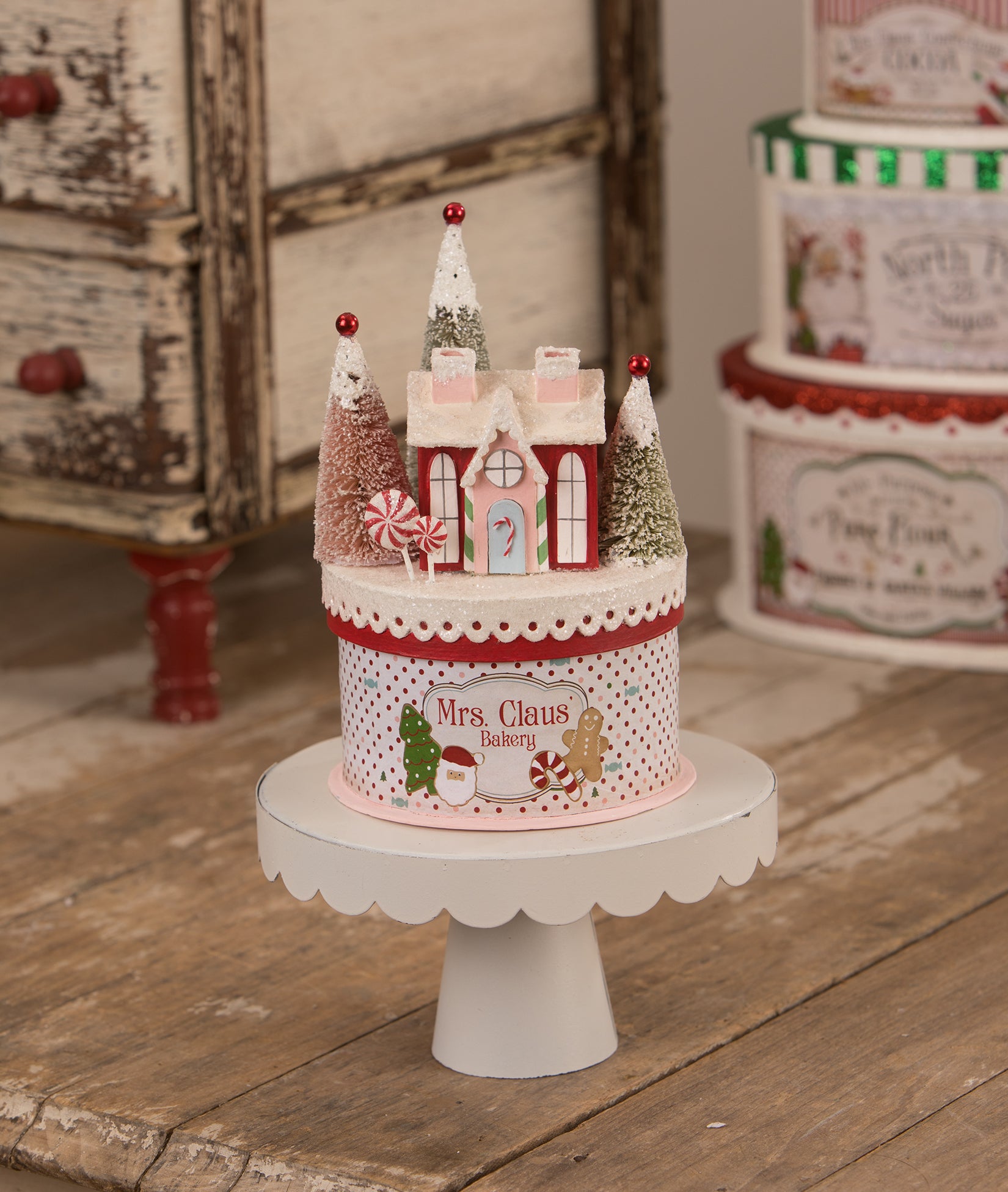 Bethany Lowe Rudolph Cupcake Container