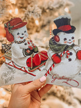 Load image into Gallery viewer, RL9826 - Playful Snowman Dummy Board Set of 2 (4671625297986)