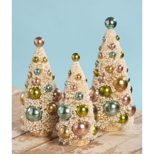 SN7362 - Multicoloured Pastel BB Trees Set of 3 (6552004264002)